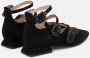 Alma en Pena Drievoudige gesp platte ballerina schoenen Black Dames - Thumbnail 3