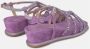 Alma en Pena Elegante Interlaced Sandaal met Strass Detail Purple Dames - Thumbnail 3