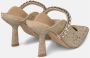 Alma en Pena Elegante Slingback Schoen met Strass Detail Beige Dames - Thumbnail 3