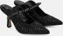 Alma en Pena Elegante Slingback Schoen met Strass Detail Black Dames - Thumbnail 2