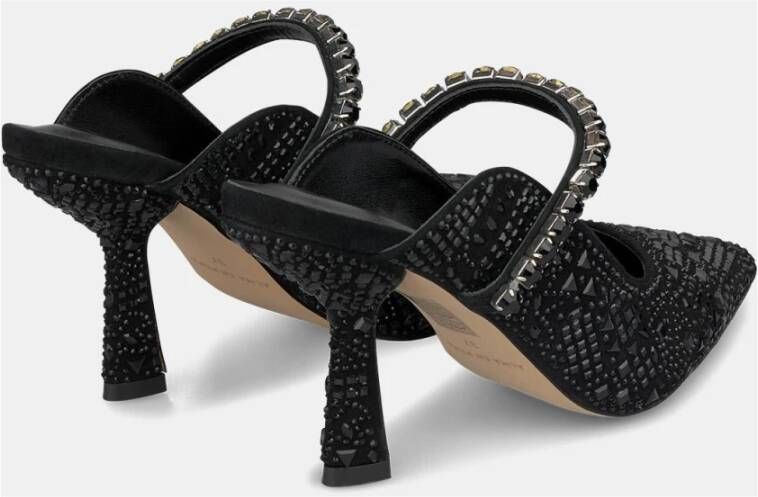 Alma en Pena Elegante Slingback Schoen met Strass Detail Black Dames