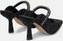 Alma en Pena Elegante Slingback Schoen met Strass Detail Black Dames - Thumbnail 3