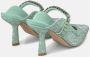 Alma en Pena Elegante Slingback Schoen met Strass Detail Green Dames - Thumbnail 3