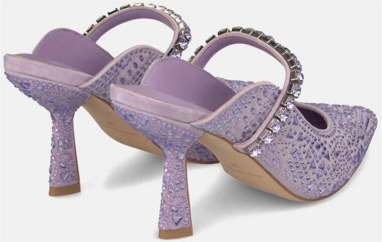 Alma en Pena Elegante Slingback Schoen met Strass Detail Purple Dames