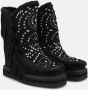 Alma en Pena Enkellaars met bont studs Black Dames - Thumbnail 2