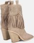 Alma en Pena Enkellaars met franje detail Beige Dames - Thumbnail 3