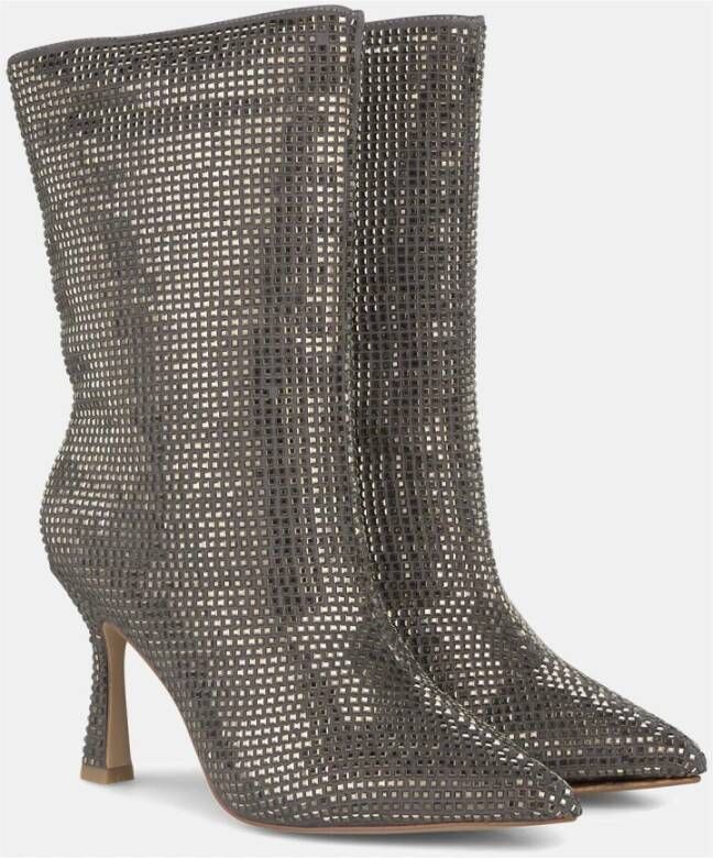 Alma en Pena Enkellaars scherpe neus glitter Gray Dames