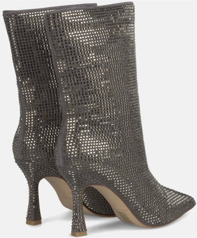 Alma en Pena Enkellaars scherpe neus glitter Gray Dames