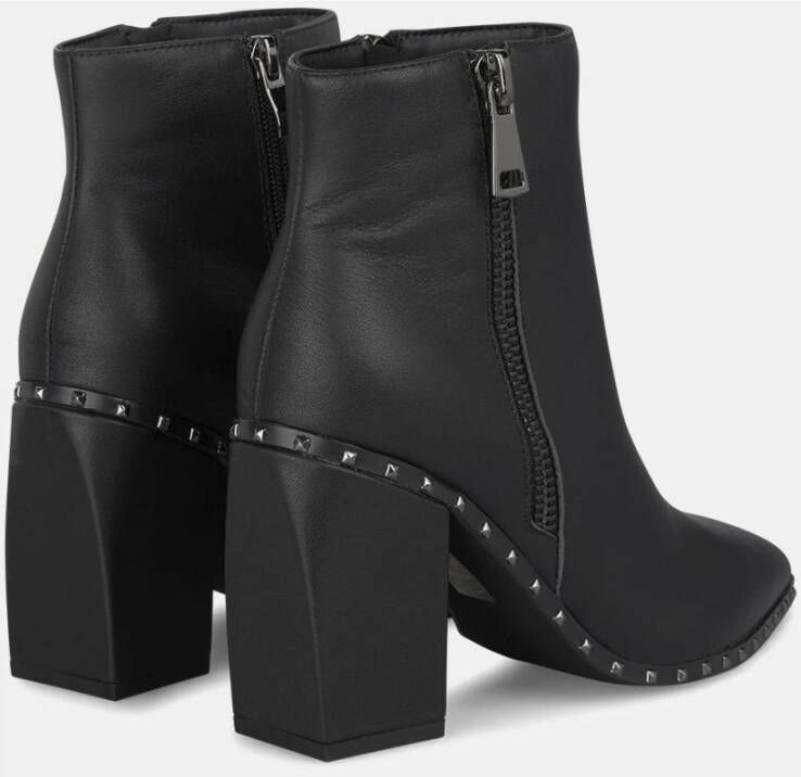 Alma en Pena Enkellaarsjes hak rits en studs Black Dames