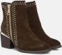 Alma en Pena Enkellaarsjes studs ritssluiting Brown Dames - Thumbnail 2