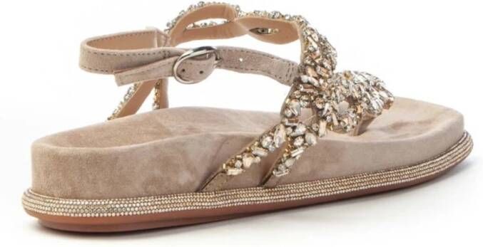 Alma en Pena Flat Sandals Beige Dames