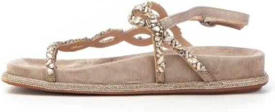 Alma en Pena Flat Sandals Beige Dames