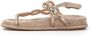 Alma en Pena Flat Sandals Beige Dames - Thumbnail 4