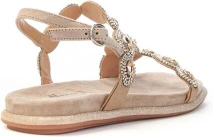 Alma en Pena Flat Sandals Bruin Dames