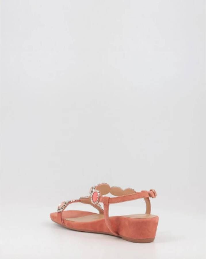 Alma en Pena Flat Sandals Oranje Dames