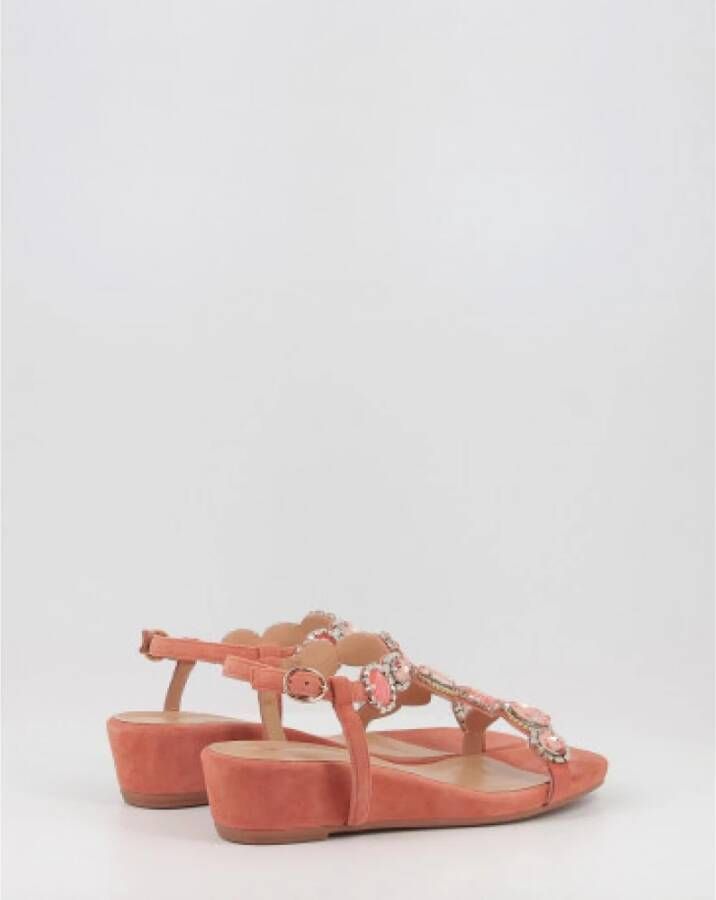 Alma en Pena Flat Sandals Oranje Dames