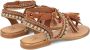 Alma en Pena Fringed Toe Sandal Brown Dames - Thumbnail 3