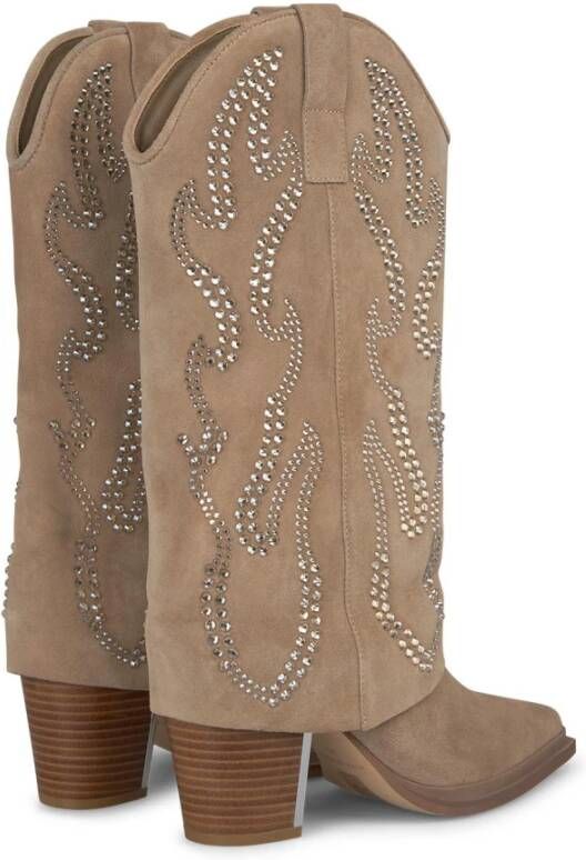 Alma en Pena Gaiter laarzen met glitter Brown Dames