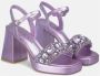 Alma en Pena Geborduurde haksandaal Purple Dames - Thumbnail 2