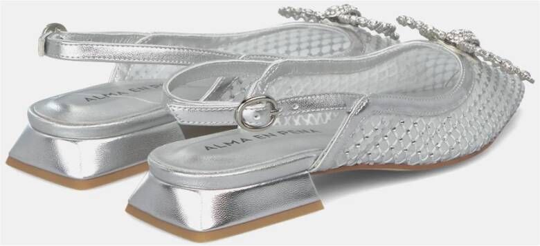 Alma en Pena Geborduurde platte schoenen Gray Dames