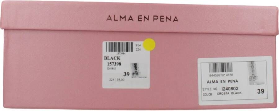 Alma en Pena Gesp Hoge Laarzen Black Dames