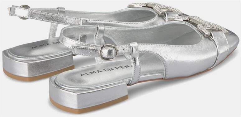 Alma en Pena Gesp Platte Schoen Gray Dames