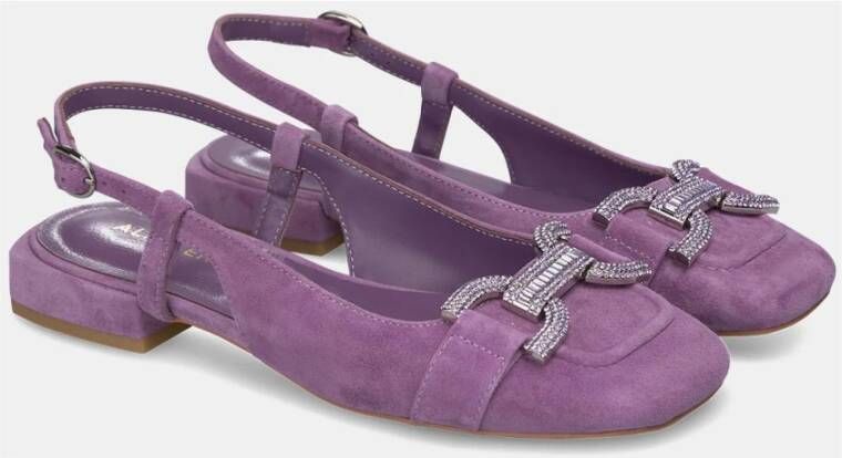 Alma en Pena Gesp platte schoen Purple Dames