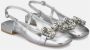 Alma en Pena Gesp Rhinestone Platte Schoen Gray Dames - Thumbnail 2