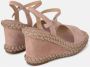 Alma en Pena Gevlochten Wedge Heel Sandal Pink Dames - Thumbnail 3