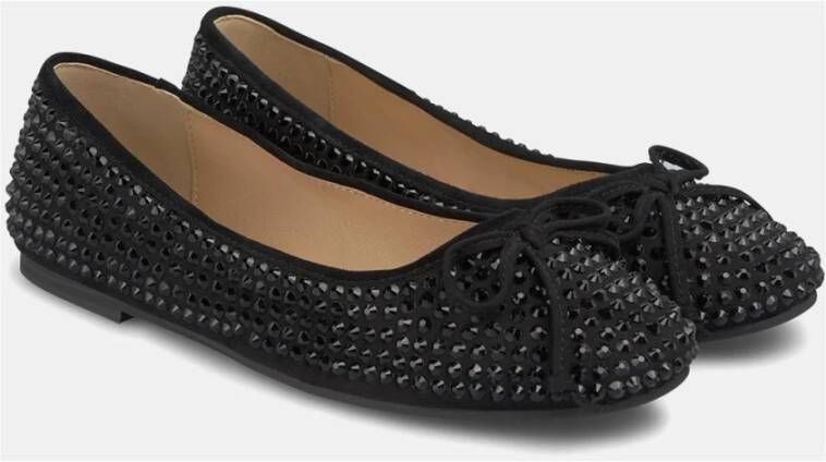 Alma en Pena Glanzende Ballerina Flats Black Dames