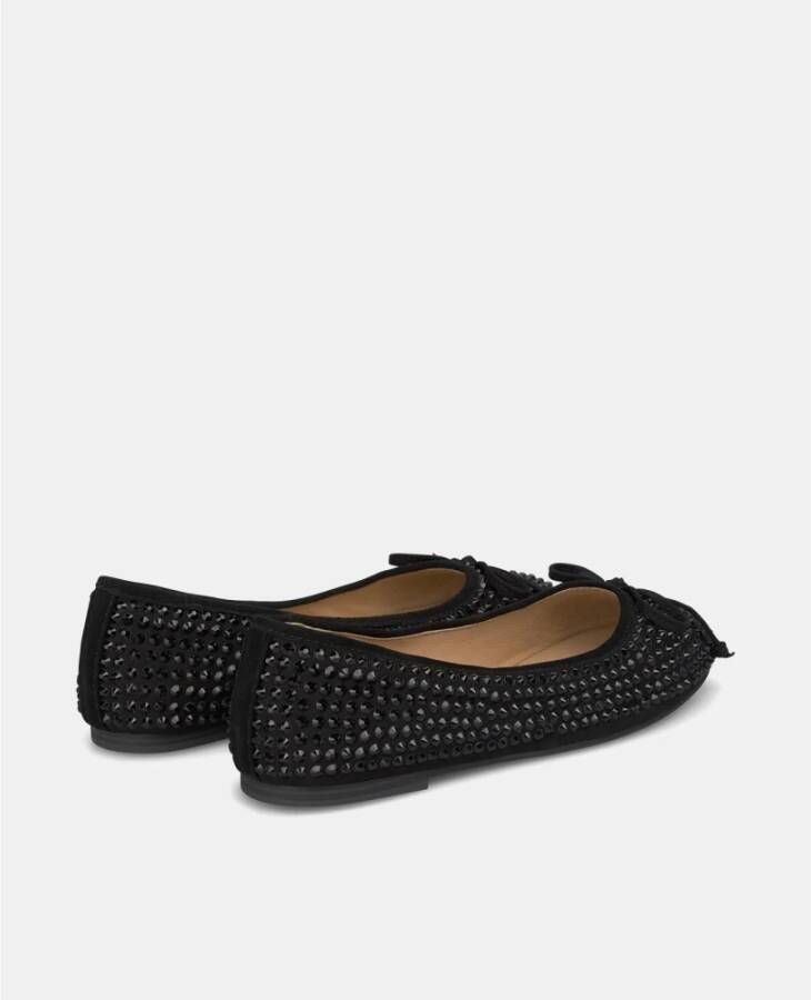 Alma en Pena Glanzende Ballerina Flats Black Dames