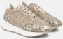 Alma en Pena Glanzende leren platform sneakers Beige Dames - Thumbnail 2