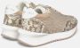 Alma en Pena Glanzende leren platform sneakers Beige Dames - Thumbnail 3