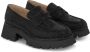 Alma en Pena Glanzende loafer met plateauzool Black Dames - Thumbnail 2