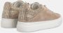 Alma en Pena Glinsterende Leren Sneakers Beige Dames - Thumbnail 3