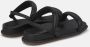 Alma en Pena Zwarte Strass Sandalen Dubbele Band Black Dames - Thumbnail 3