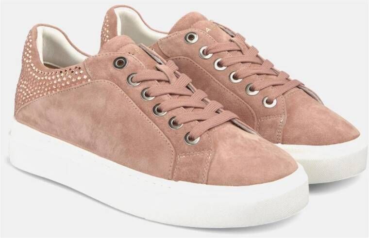 Alma en Pena Glinsterende Sneakers Pink Dames