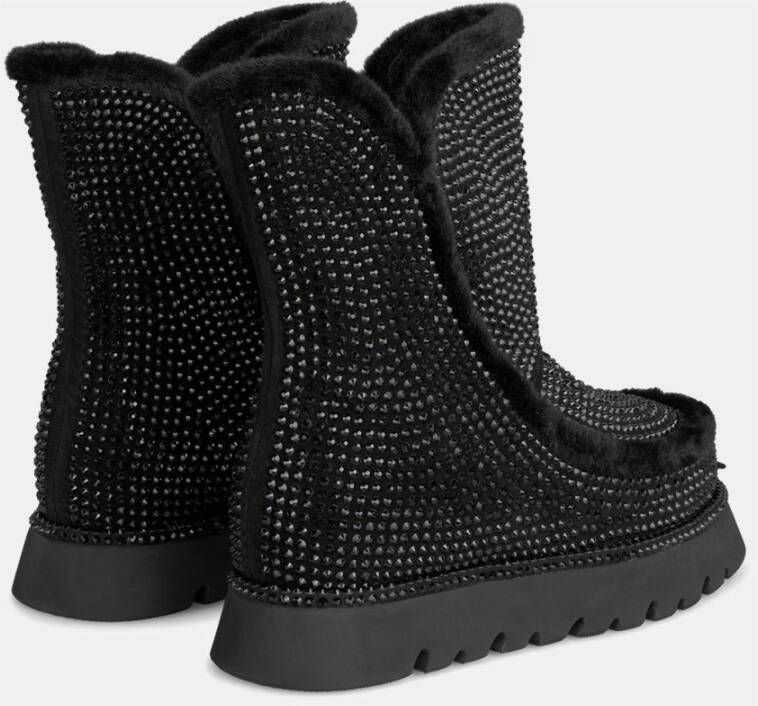 Alma en Pena Glitter Bont Bootie Black Dames