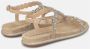 Alma en Pena Glitter Flat Sandal Beige Dames - Thumbnail 3