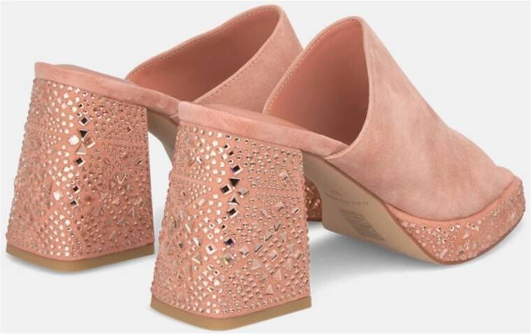 Alma en Pena Glitter Platform Sandal Pink Dames