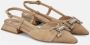 Alma en Pena Glitter Platte Schoenen Beige Dames - Thumbnail 2