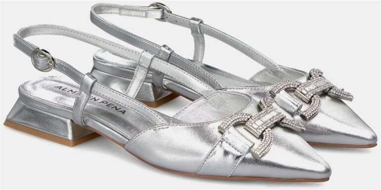 Alma en Pena Glitter Platte Schoenen Gray Dames