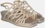 Alma en Pena Gouden Sandalen Elegant Comfortabel Voetbed Beige Dames - Thumbnail 7