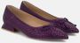 Alma en Pena Glitter Strik Ballerina Flats Purple Dames - Thumbnail 2