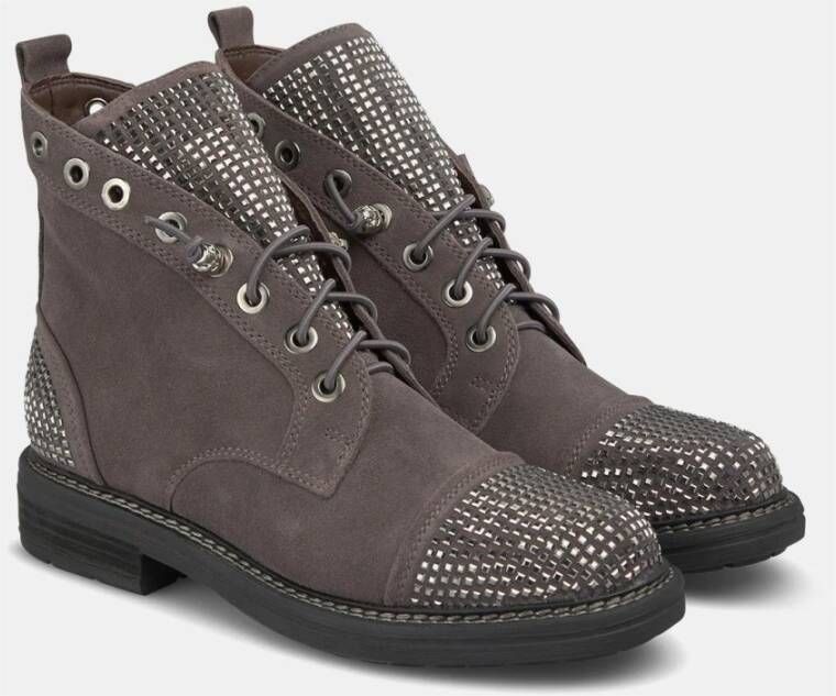 Alma en Pena Glitter Veterschoenen Gray Dames