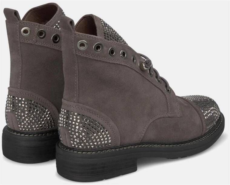 Alma en Pena Glitter Veterschoenen Gray Dames