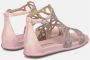 Alma en Pena Glitterbanden Platte Sandaal Pink Dames - Thumbnail 3