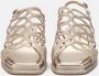 Alma en Pena Gouden Sandalen Elegant Comfortabel Voetbed Beige Dames - Thumbnail 3