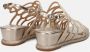 Alma en Pena Gouden Sandalen Elegant Comfortabel Voetbed Beige Dames - Thumbnail 4