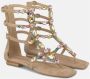 Alma en Pena Griekse platte sandaal Beige Dames - Thumbnail 2